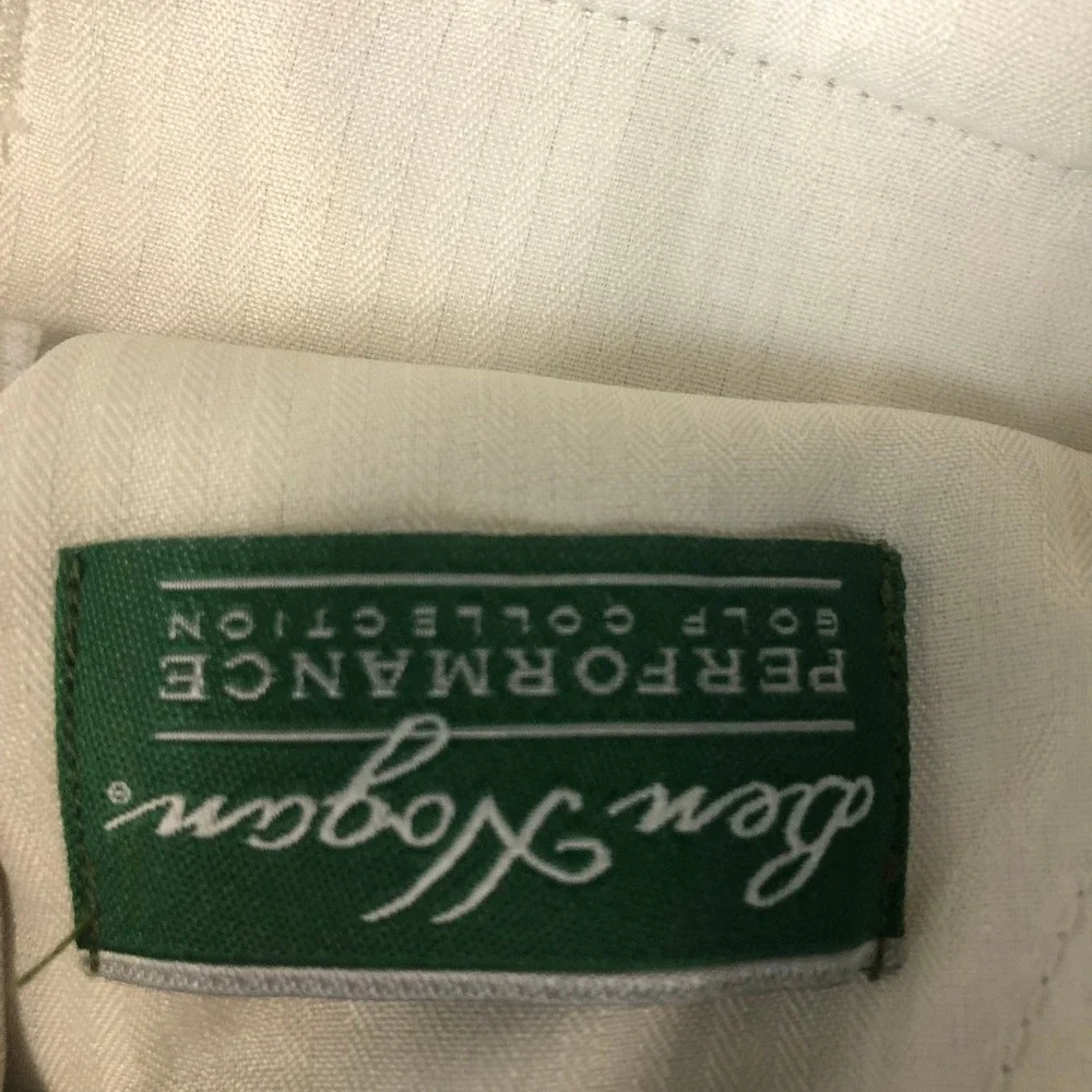 Ben Hogan Performance Golf Shorts Mens 30 White Plaid Moisture Wicking ZFSB78NB